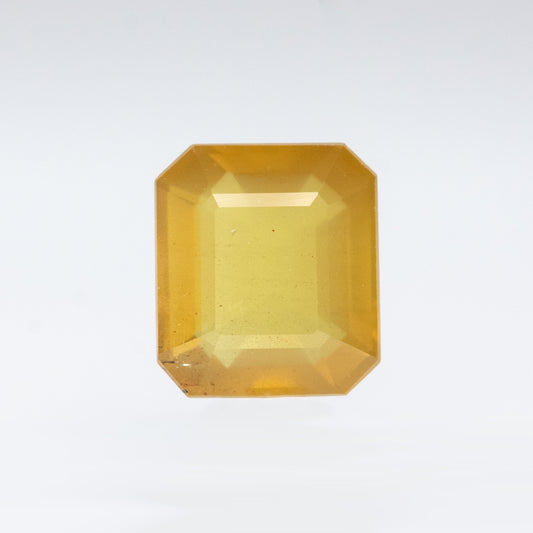 1.89 Carat Yellow-Orange Emerald Cut Sapphire for Custom Work - Inventory Code OES189 - Midwinter Co. Alternative Bridal Rings and Modern Fine Jewelry