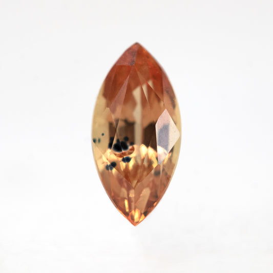 0.83 Carat Orange Marquise Madagascar Sapphire for Custom Work - Inventory Code OMS083 - Midwinter Co. Alternative Bridal Rings and Modern Fine Jewelry