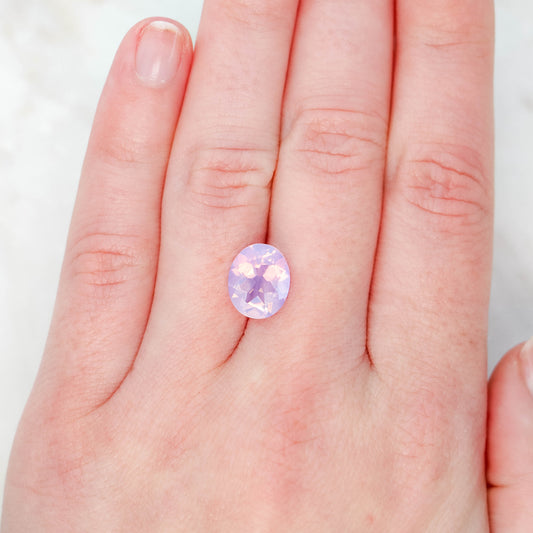 3.10 Carat Pink Oval Amethyst for Custom Work - Inventory Code OOA3133 - Midwinter Co. Alternative Bridal Rings and Modern Fine Jewelry