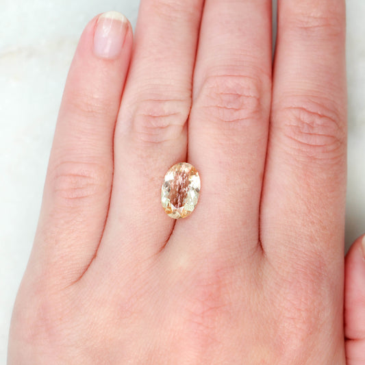 2.72 Carat Oval Sunstone for Custom Work - Inventory Code OOS272 - Midwinter Co. Alternative Bridal Rings and Modern Fine Jewelry