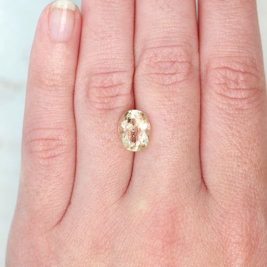 2.65 Carat Oval Sunstone for Custom Work - Inventory Code OSUN265 - Midwinter Co. Alternative Bridal Rings and Modern Fine Jewelry