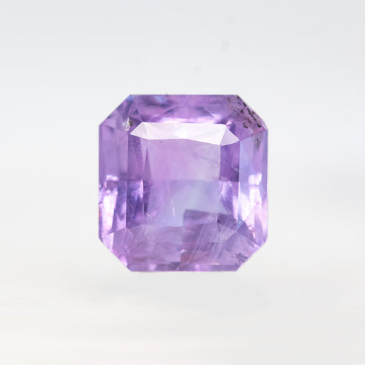 2.60 Carat Purple Asscher Cut Sapphire for Custom Work - Inventory Code PAS260 - Midwinter Co. Alternative Bridal Rings and Modern Fine Jewelry