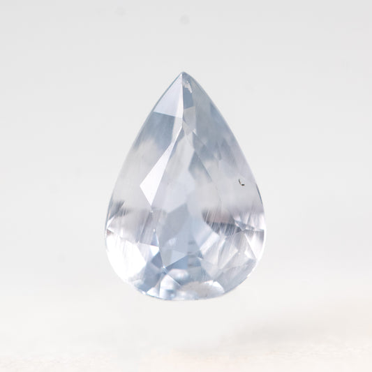 0.91 Carat Pale Blue Pear Sapphire for Custom Work - Inventory Code PBPS091 - Midwinter Co. Alternative Bridal Rings and Modern Fine Jewelry