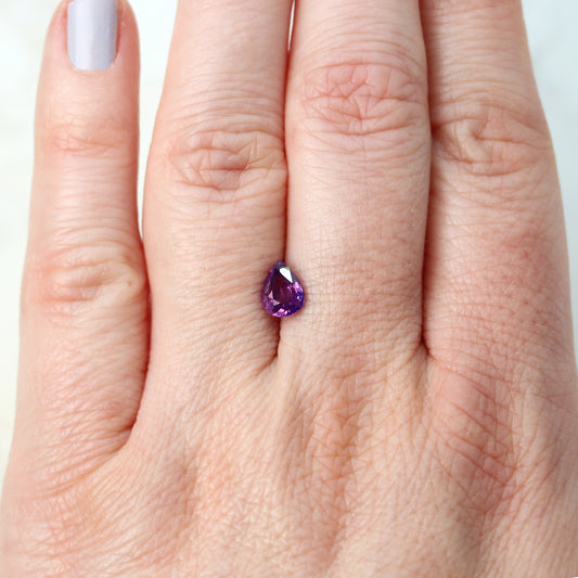 1.04 Carat Pear Berry Purple Madagascar Sapphire for Custom Work - Inventory Code PBPS104 - Midwinter Co. Alternative Bridal Rings and Modern Fine Jewelry