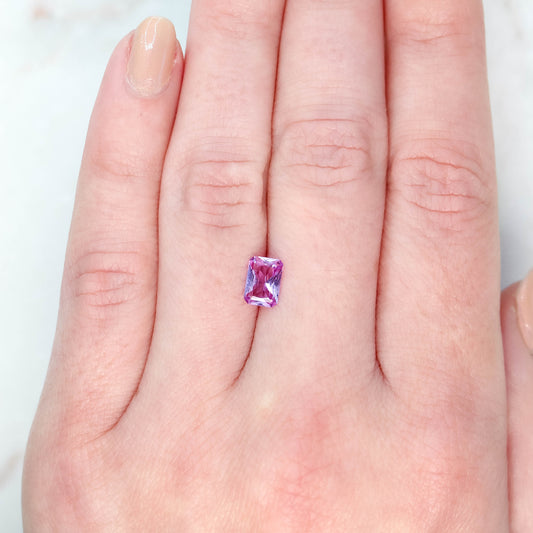 0.92 Carat Pink Emerald Cut Sapphire for Custom Work - Inventory Code PES092 - Midwinter Co. Alternative Bridal Rings and Modern Fine Jewelry
