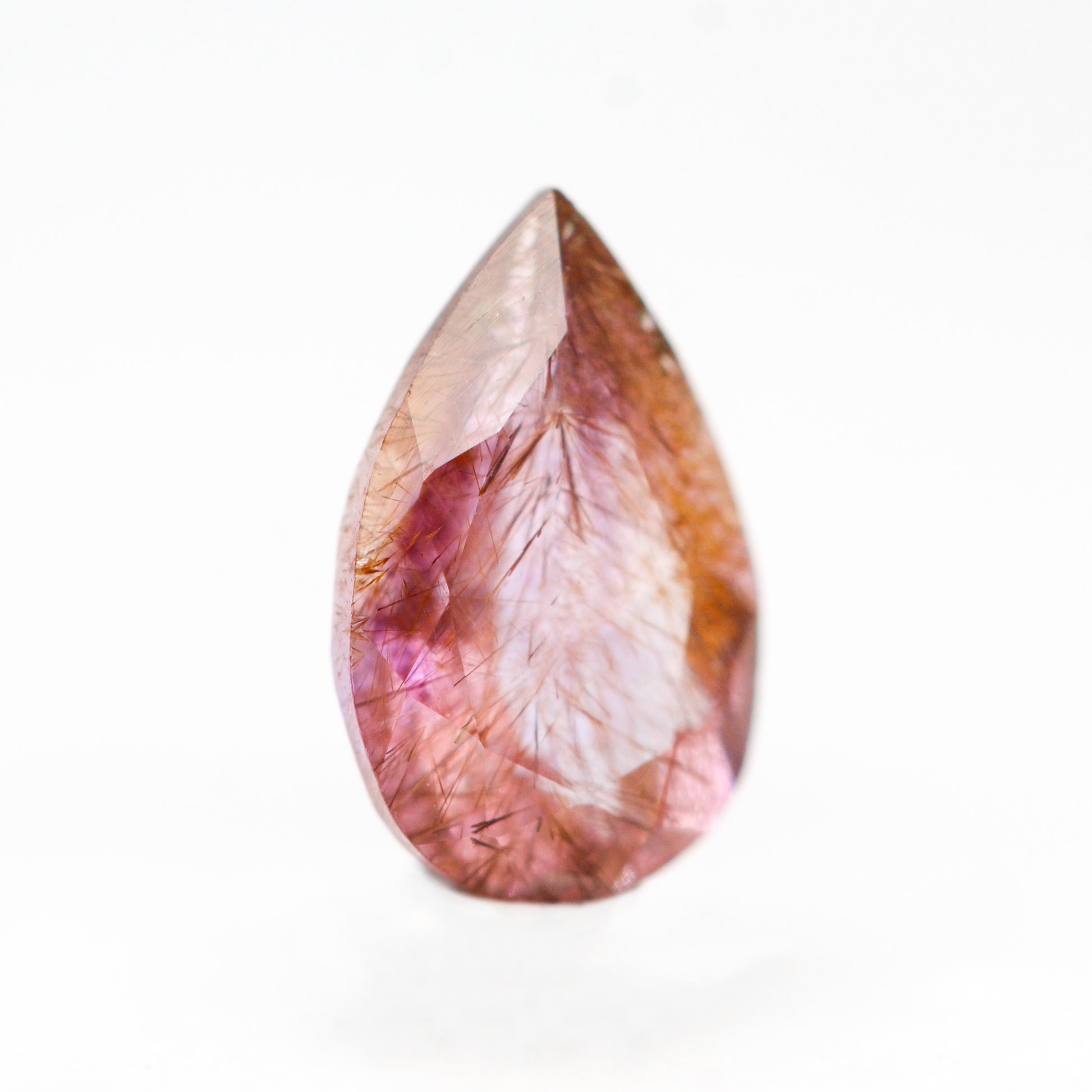 0.70 Carat Pink Pear Melody Quartz for Custom Work - Inventory Code PMQ070 - Midwinter Co. Alternative Bridal Rings and Modern Fine Jewelry