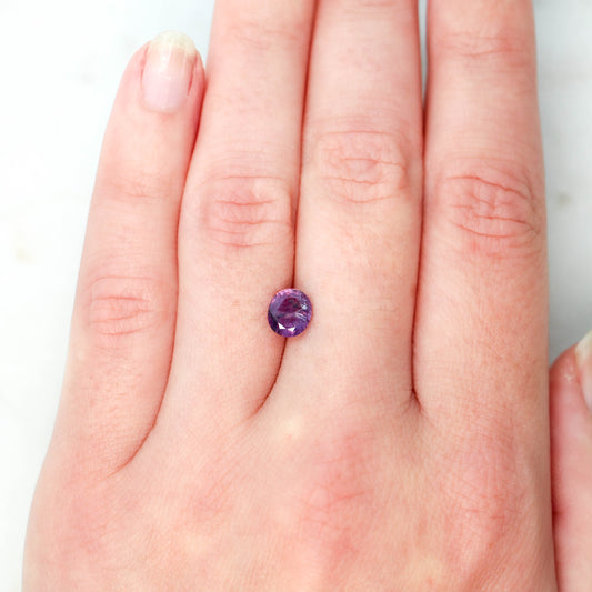 1.22 Carat Purple Oval Sapphire for Custom Work - Inventory Code POS122 - Midwinter Co. Alternative Bridal Rings and Modern Fine Jewelry