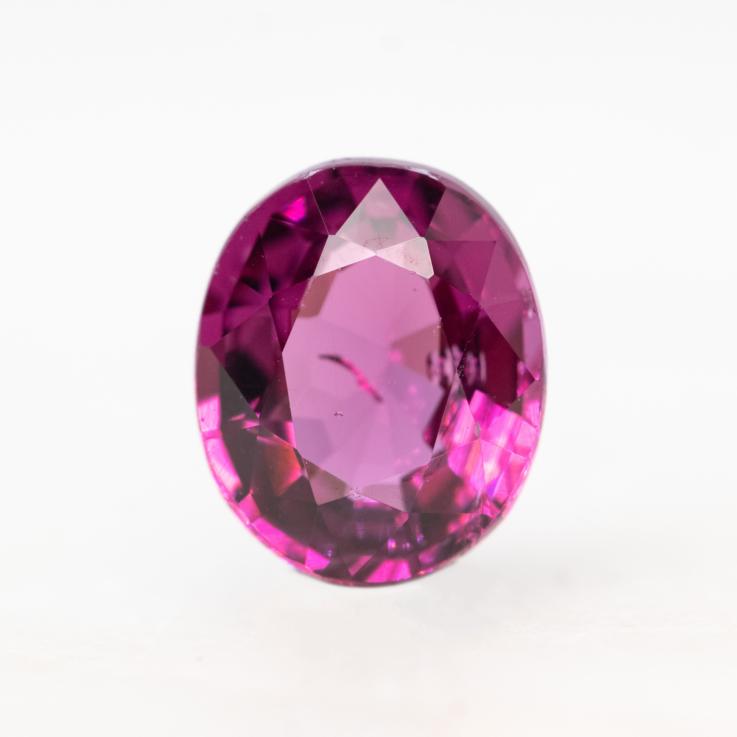 Vivid Pink Sapphire Oval - 0.55 Ct