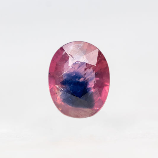 0.93 Carat Bicolor Pink and Purple Oval Sapphire for Custom Work - Inventory Code PPOS093 - Midwinter Co. Alternative Bridal Rings and Modern Fine Jewelry