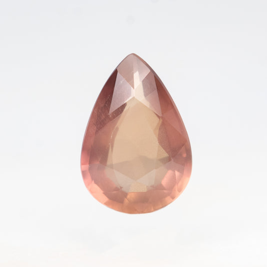1.14 Carat Peachy Pear Sapphire for Custom Work - Inventory Code POPS114 - Midwinter Co. Alternative Bridal Rings and Modern Fine Jewelry