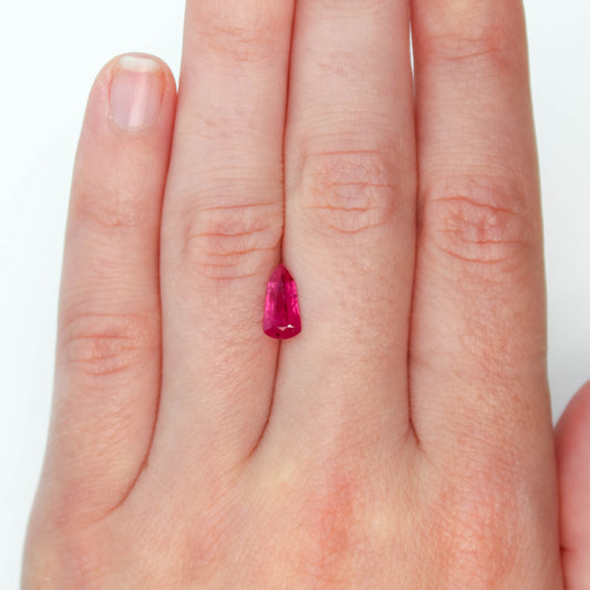 1.07 Carat Pink Shield Sapphire for Custom Work - Inventory Code PSS107 - Midwinter Co. Alternative Bridal Rings and Modern Fine Jewelry