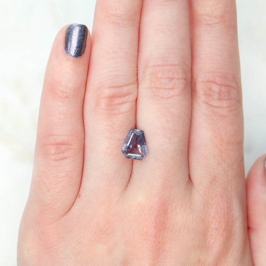 2.53 Carat Purple Shield Sapphire for Custom Work - Inventory Code PSS253 - Midwinter Co. Alternative Bridal Rings and Modern Fine Jewelry