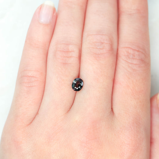 1.14 Carat Bicolor Purple and Teal Oval Sapphire for Custom Work - Inventory Code PTOS114 - Midwinter Co. Alternative Bridal Rings and Modern Fine Jewelry
