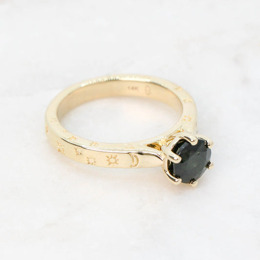 Custom Sun & Moon Setting - Midwinter Co. Alternative Bridal Rings and Modern Fine Jewelry