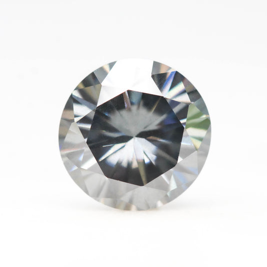 3.80 Carat Round Gray Moissanite for Custom Work - Inventory Code RGM380 - Midwinter Co. Alternative Bridal Rings and Modern Fine Jewelry