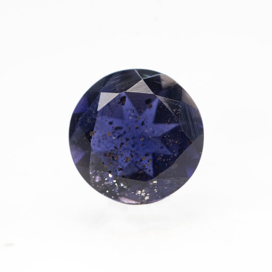 0.91 Carat Round Purple Iolite for Custom Work - Inventory Code RPI091 - Midwinter Co. Alternative Bridal Rings and Modern Fine Jewelry