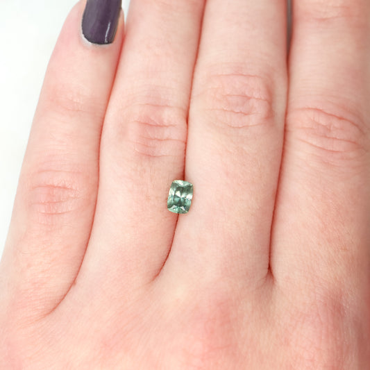 0.93 Carat John Dyer Regal Radiant Cut Teal Montana Sapphire for Custom Work - Inventory Code RRTS093 - Midwinter Co. Alternative Bridal Rings and Modern Fine Jewelry