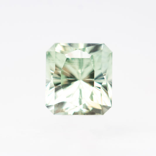 1.01 Carat John Dyer Regal Radiant Light Teal Montana Sapphire for Custom Work - Inventory Code RRTS101 - Midwinter Co. Alternative Bridal Rings and Modern Fine Jewelry