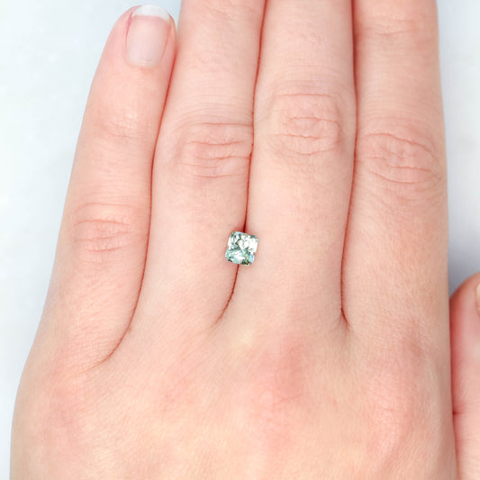 1.01 Carat John Dyer Regal Radiant Light Teal Montana Sapphire for Custom Work - Inventory Code RRTS101 - Midwinter Co. Alternative Bridal Rings and Modern Fine Jewelry