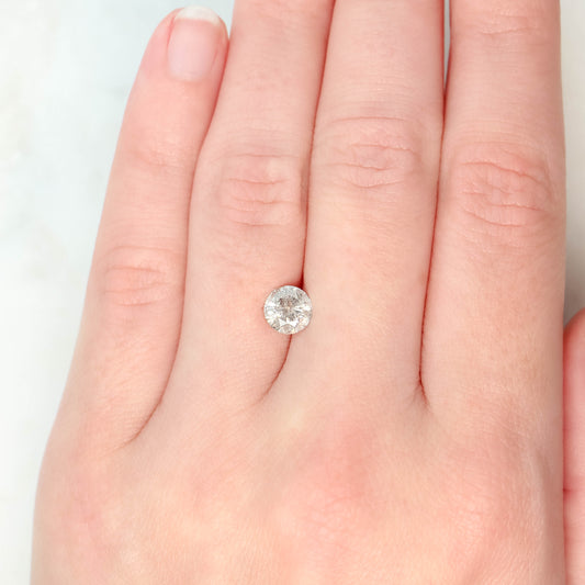 1.07 Carat Gray Salt and Pepper Round Diamond for Custom Work - Inventory Code SCR107 - Midwinter Co. Alternative Bridal Rings and Modern Fine Jewelry