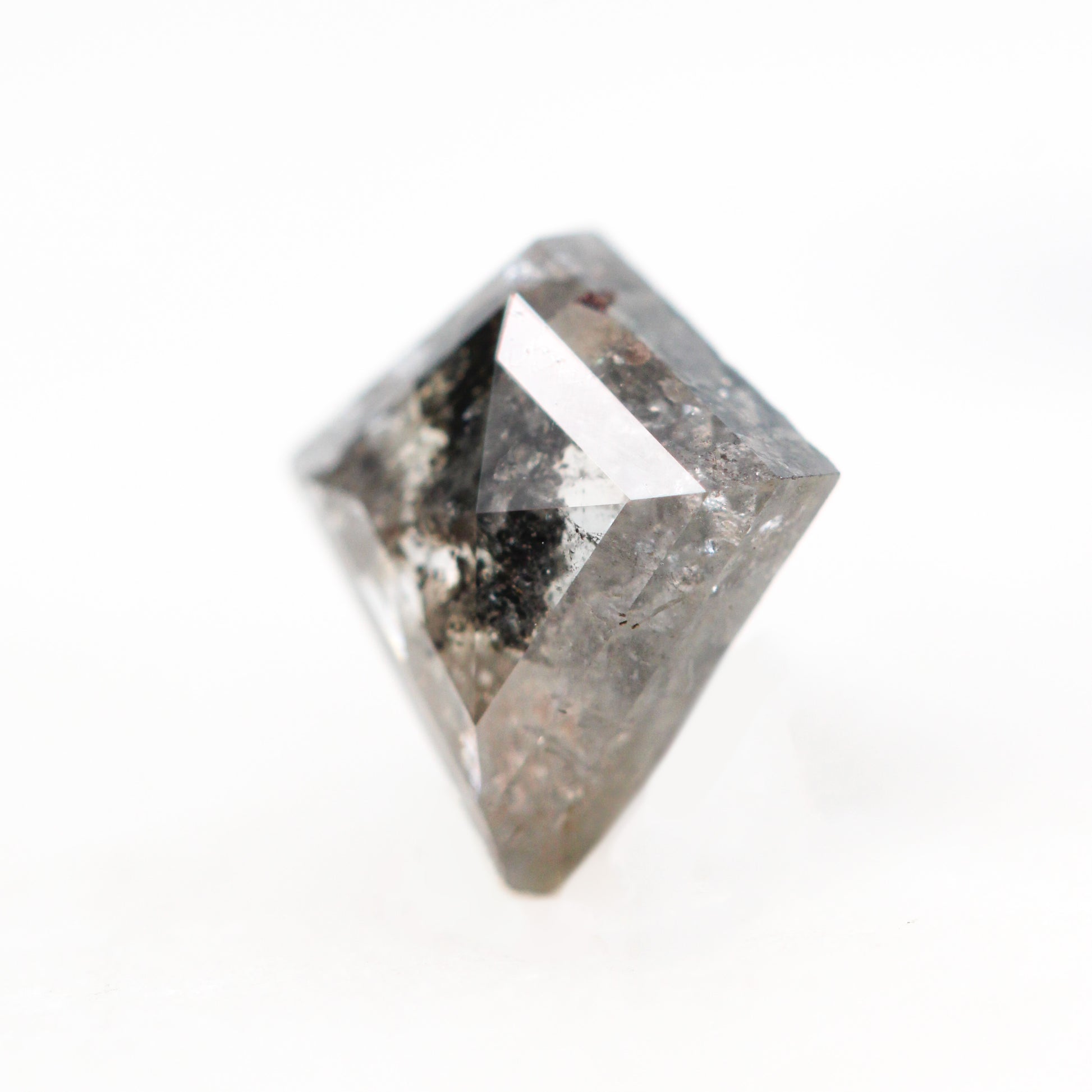 1.04 Carat Stormy Gray Salt and Pepper Kite Diamond for Custom Work - Inventory Code SGK104 - Midwinter Co. Alternative Bridal Rings and Modern Fine Jewelry