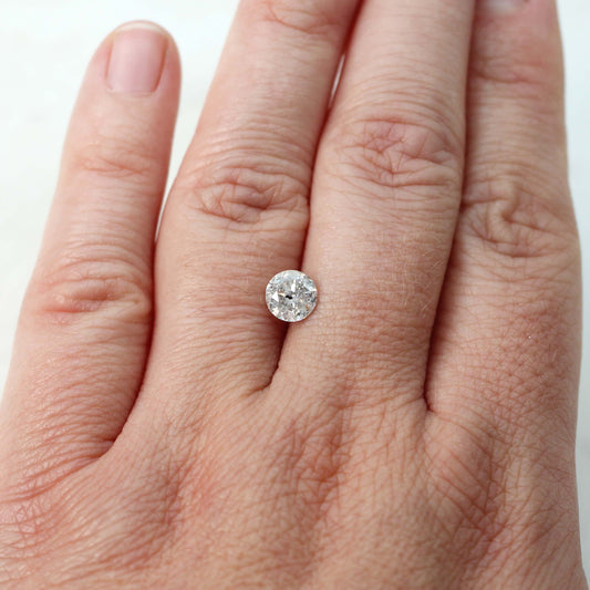 1.05 Carat Gray Salt and Pepper Round Diamond for Custom Work - Inventory Code SGR105C - Midwinter Co. Alternative Bridal Rings and Modern Fine Jewelry