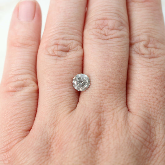1.2 Carat Round Gray Salt and Pepper Diamond for Custom Work - Inventory Code SGR12 - Midwinter Co. Alternative Bridal Rings and Modern Fine Jewelry