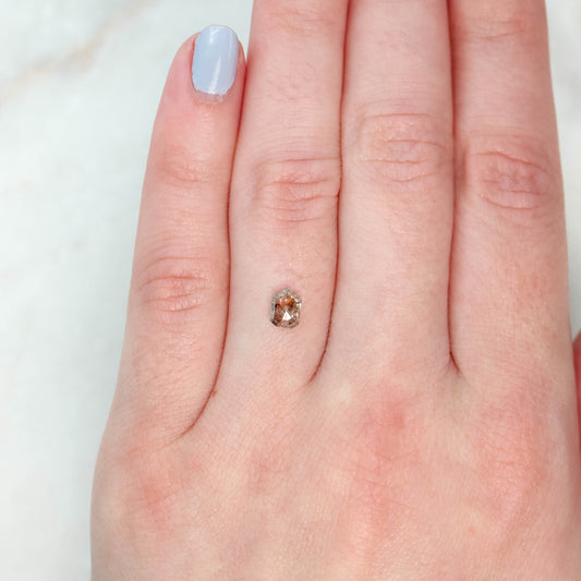 0.57 Carat Gray Salt and Pepper Shield Diamond for Custom Work - Inventory Code SGS057 - Midwinter Co. Alternative Bridal Rings and Modern Fine Jewelry