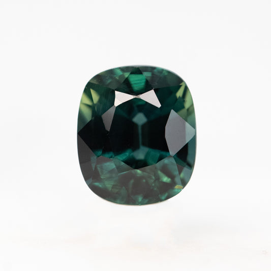 1.27 Carat Teal Elongated Cushion Sapphire for Custom Work - Inventory Code TECS127 - Midwinter Co. Alternative Bridal Rings and Modern Fine Jewelry