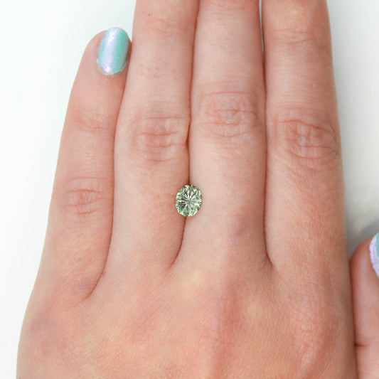 0.95 Carat Fantasy Cut Teal Green Montana Sapphire for Custom Work - Inventory Code TFCS095 - Midwinter Co. Alternative Bridal Rings and Modern Fine Jewelry