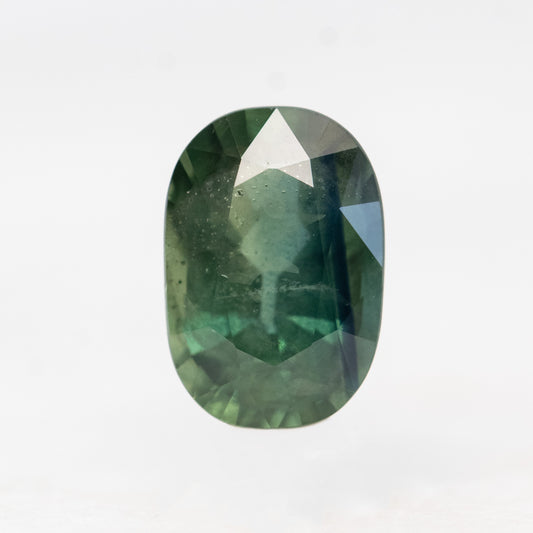 2.10 Carat Teal Green Oval Sapphire for Custom Work - Inventory Code TGOS210 - Midwinter Co. Alternative Bridal Rings and Modern Fine Jewelry
