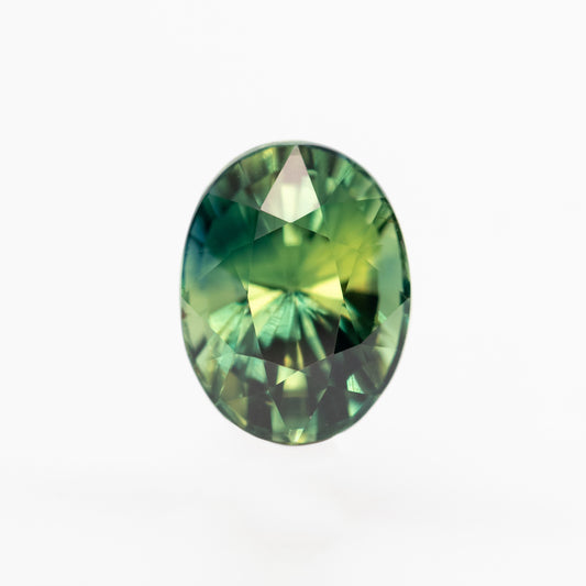2.52 Carat Teal Green Oval Sapphire for Custom Work - Inventory Code TGOS252