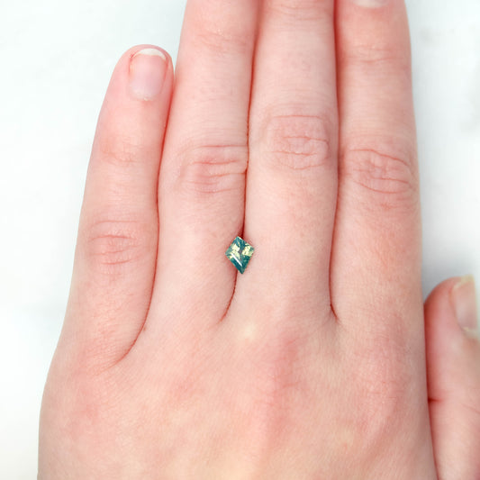 0.79 Carat Teal Kite Sapphire for Custom Work - Inventory Code TKS079 - Midwinter Co. Alternative Bridal Rings and Modern Fine Jewelry