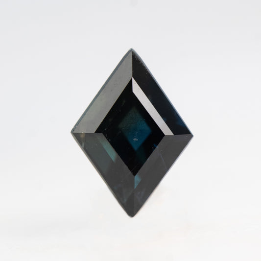 1.01 Carat Dark Teal Lozenge Sapphire for Custom Work - Inventory Code TLS101 - Midwinter Co. Alternative Bridal Rings and Modern Fine Jewelry