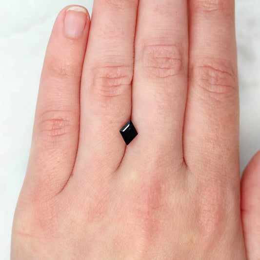 1.01 Carat Dark Teal Lozenge Sapphire for Custom Work - Inventory Code TLS101 - Midwinter Co. Alternative Bridal Rings and Modern Fine Jewelry