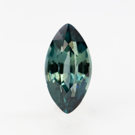 1.69 Carat Teal Blue Marquise Sapphire for Custom Work - Inventory Code TMS169 - Midwinter Co. Alternative Bridal Rings and Modern Fine Jewelry