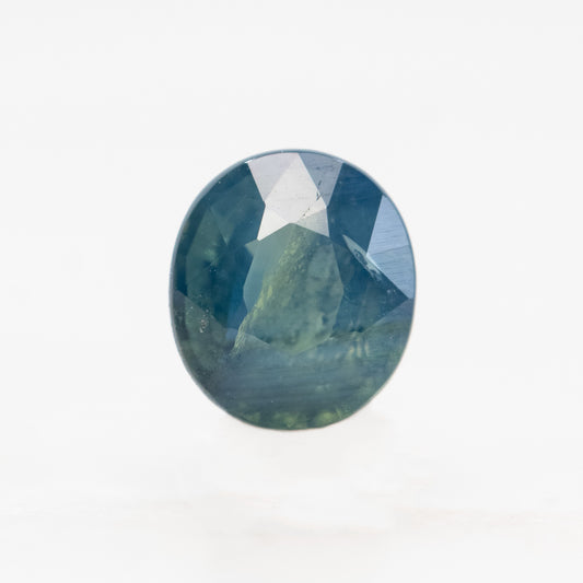 0.85 Carat Teal Oval Sapphire for Custom Work - Inventory Code TOS085 - Midwinter Co. Alternative Bridal Rings and Modern Fine Jewelry