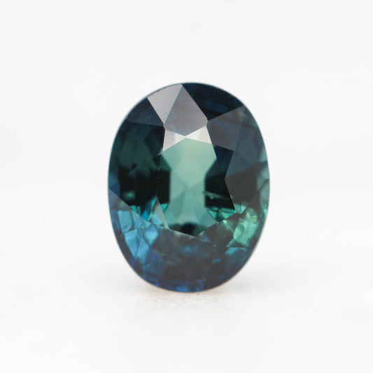 1.04 Carat Teal Oval Sapphire for Custom Work - Inventory Code TOS104 - Midwinter Co. Alternative Bridal Rings and Modern Fine Jewelry