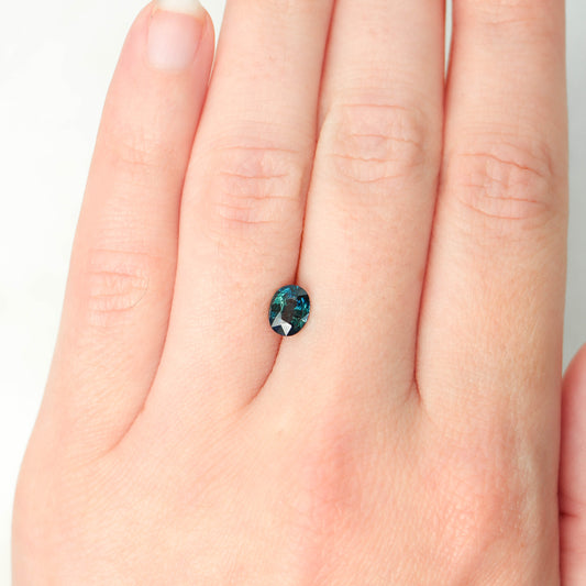 1.04 Carat Teal Oval Sapphire for Custom Work - Inventory Code TOS104 - Midwinter Co. Alternative Bridal Rings and Modern Fine Jewelry