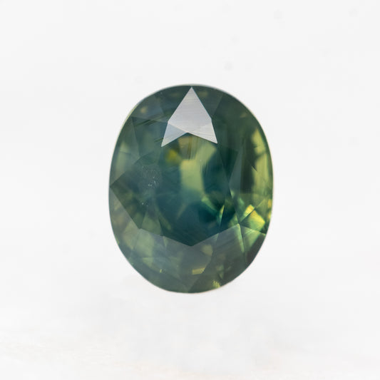 1.23 Carat Teal Oval Sapphire for Custom Work - Inventory Code TOS123b - Midwinter Co. Alternative Bridal Rings and Modern Fine Jewelry