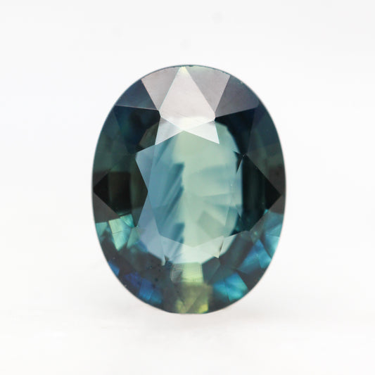 2.05 Carat Teal Oval Sapphire for Custom Work - Inventory Code TOS205B - Midwinter Co. Alternative Bridal Rings and Modern Fine Jewelry