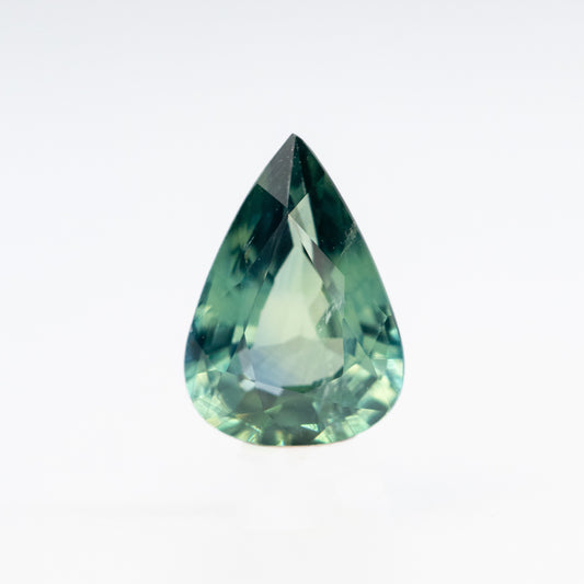 0.68 Carat Teal Pear Sapphire for Custom Work - Inventory Code TPS068 - Midwinter Co. Alternative Bridal Rings and Modern Fine Jewelry