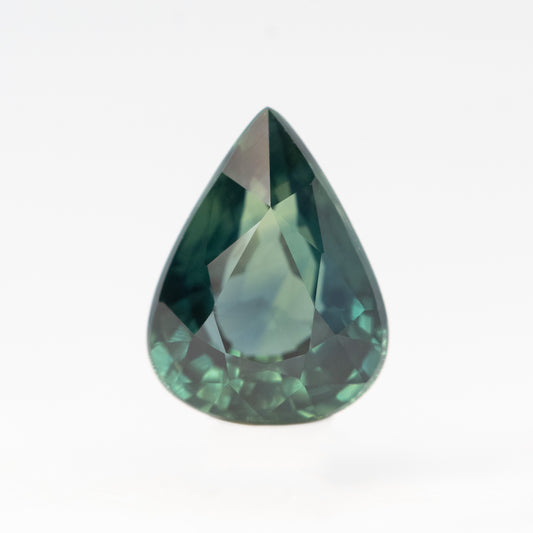 1.87 Carat Australian Teal Pear Sapphire for Custom Work - Inventory Code TPS187 - Midwinter Co. Alternative Bridal Rings and Modern Fine Jewelry