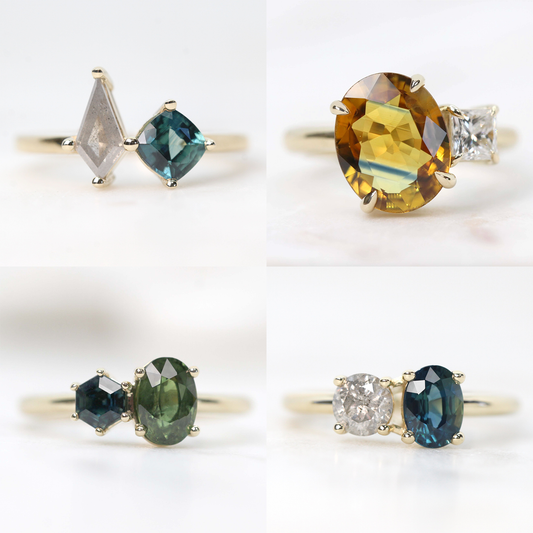 Toi Et Moi Setting - Midwinter Co. Alternative Bridal Rings and Modern Fine Jewelry