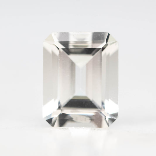 3.52 Carat White Emerald Cut Topaz for Custom Work - Inventory Code WECT352 - Midwinter Co. Alternative Bridal Rings and Modern Fine Jewelry