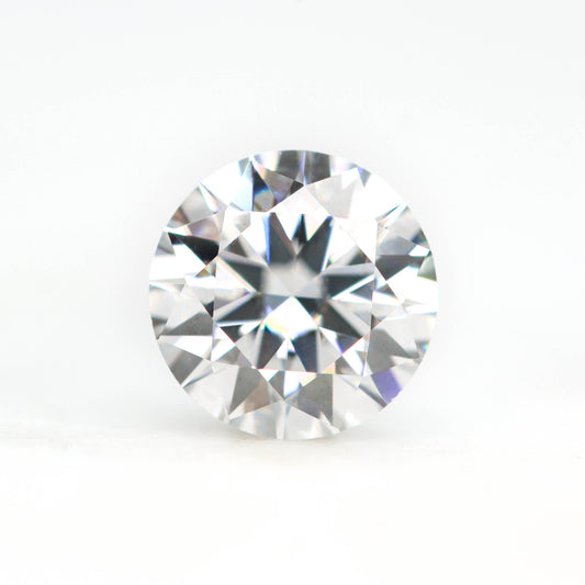 0.80 Carat Round White Moissanite for Custom Work - Inventory Code WRM080 - Midwinter Co. Alternative Bridal Rings and Modern Fine Jewelry