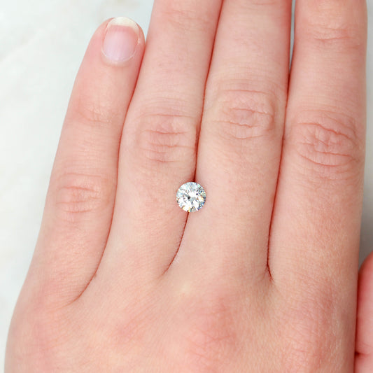 0.80 Carat Round White Moissanite for Custom Work - Inventory Code WRM080 - Midwinter Co. Alternative Bridal Rings and Modern Fine Jewelry