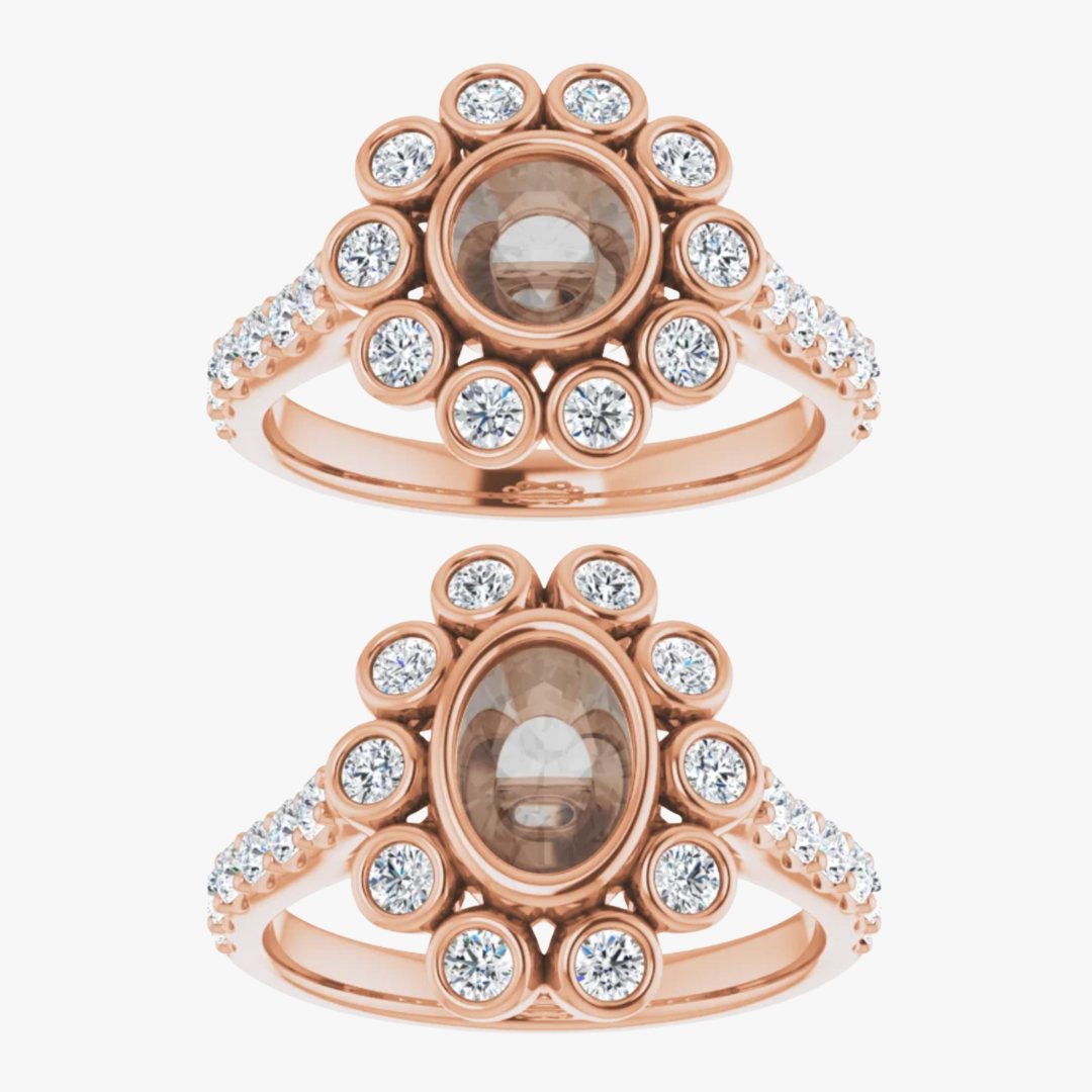 Minnie Setting - Midwinter Co. Alternative Bridal Rings and Modern Fine Jewelry