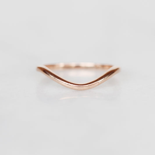 Arden wedding band - customized contour band - 14k gold of choice - Midwinter Co. Alternative Bridal Rings and Modern Fine Jewelry