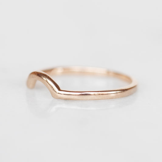 Archer wedding band - customized contour band - 14k gold of choice - Midwinter Co. Alternative Bridal Rings and Modern Fine Jewelry